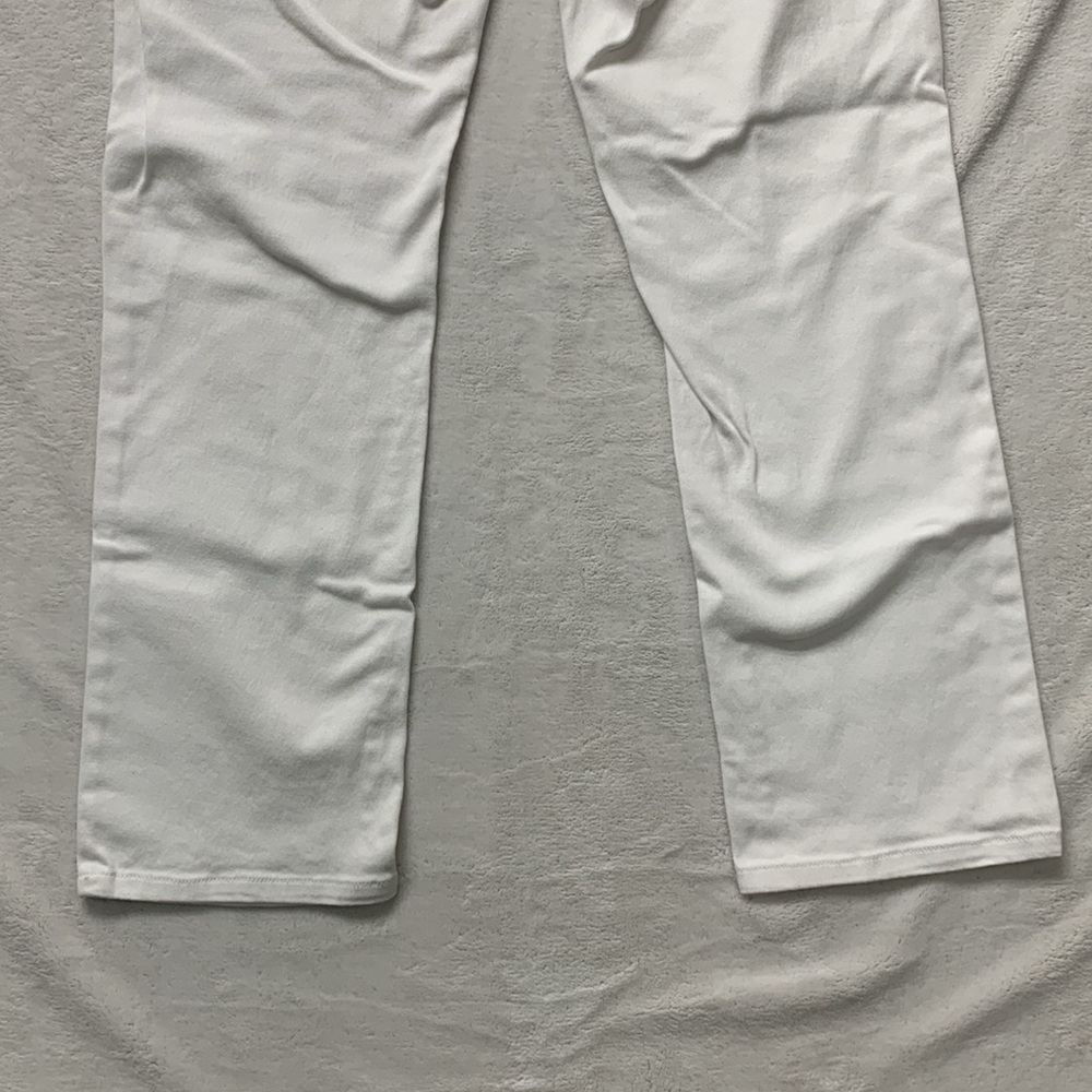 LAUREN JEANS CO. RALPH LAUREN petite WHITE classic Straight size 14p - Picture 4 of 8